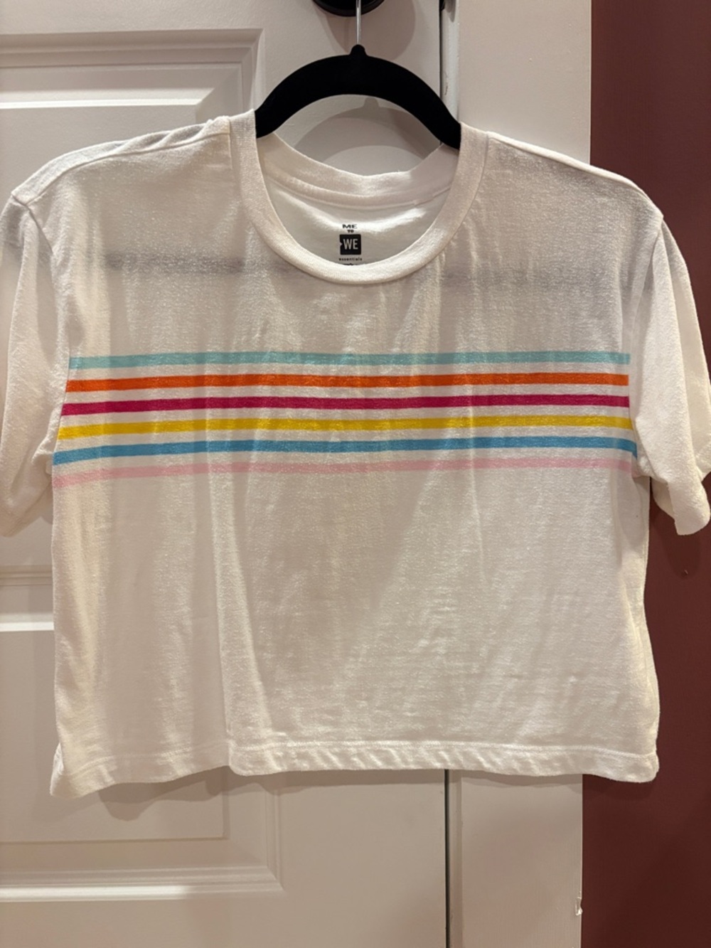 Rainbow striped tee